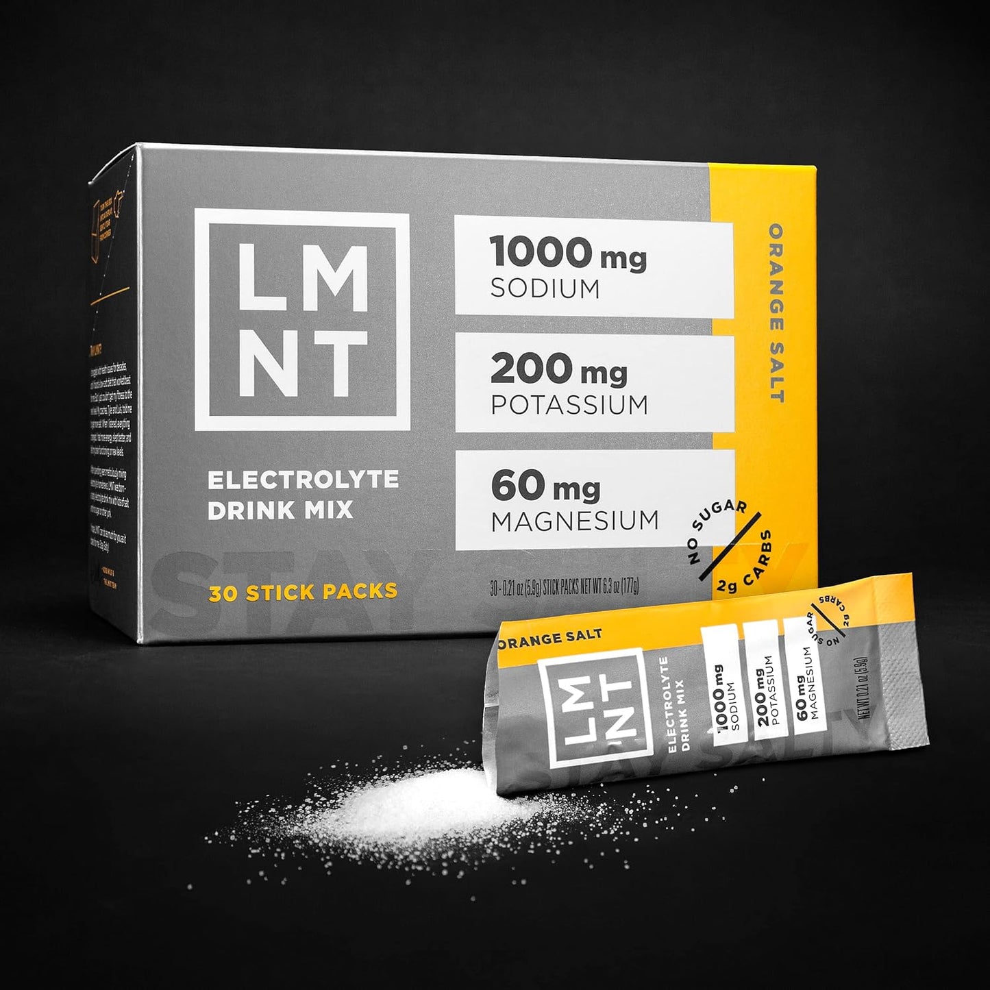 Drink LMNT Zero Sugar Electrolytes - Orange Salt | Drink Mix | 30-Count