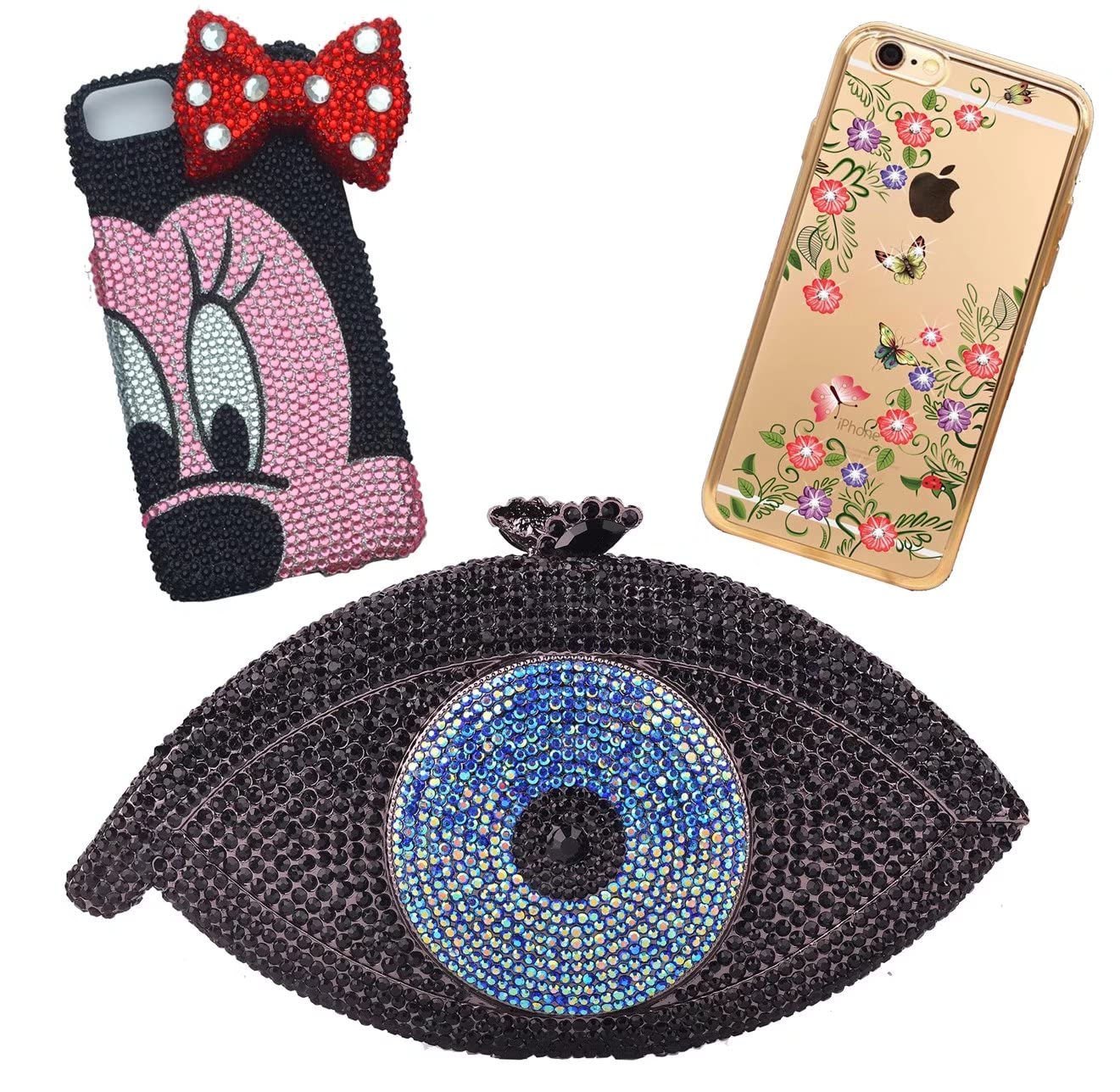 1500 Pieces SS16 4mm Flatback Rhinestones AB Clear Round Gems Crystals for Nail Art DIY Crafts Clothes Shoes Bags （Transparent Champagne AB）