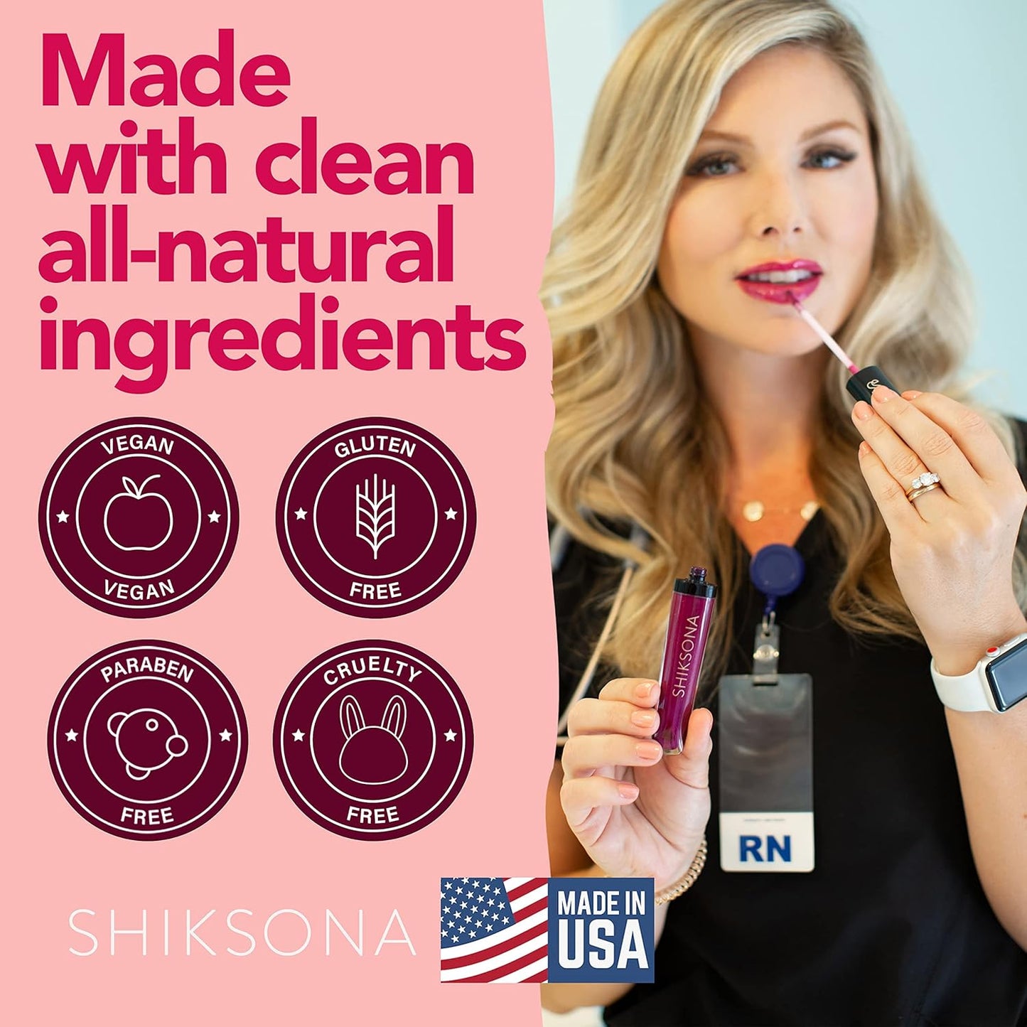 High Shine Lip Gloss | Hydrating, Vegan, Non-Sticky Lipgloss in a Timeless, Universal Color | Mesmerizing Mama (Sheer Nude Pink)