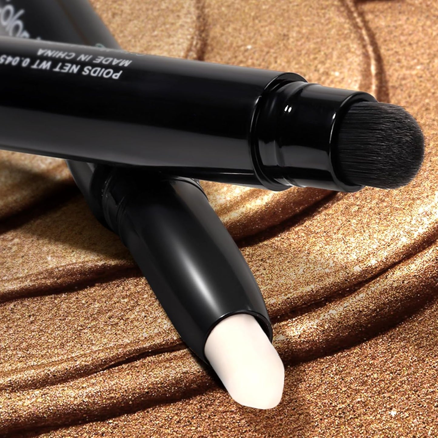 Longwear Cream Eye Shadow Sticks(37 Matte Pearl), Smudge-Proof, Waterproof Eyeshadow,Silky Formula Glitter With Makeup Brush,White Eyeshadow Stick