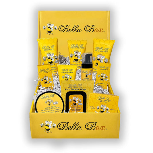 BELLA B Pregnancy & Beyond Complete Set - Skin Care Gift Set - New Mom Gifts - Gift For Mom - New Mom Gift Basket - Pregnancy Must Haves - Pregnancy Gifts For First Time Moms