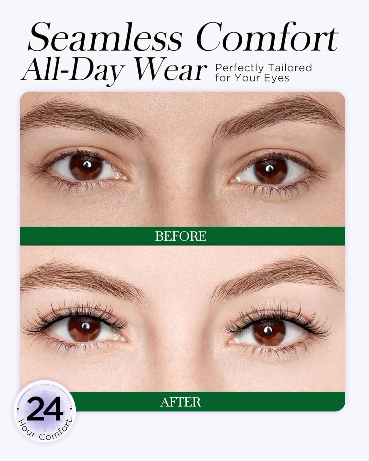 BEYELIAN Magnetic Eyelashes with Applicator Kit, Reusable Natural Look False Lashes, No Glue Needed Soft Magnetic Lashes for Eye MAGIC-100 (Lightweight & Comfortable)