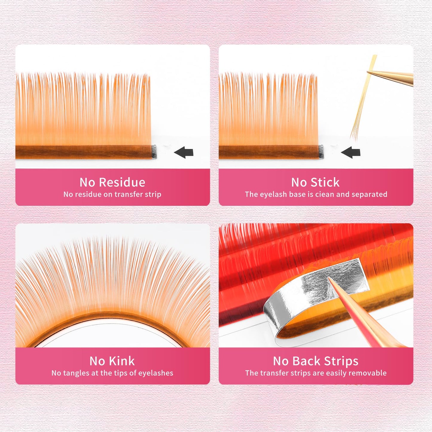 Eyelash Extensions Colored Lashes Extension 0.07 D Curl Lashes 12mm Classic Lash Extensions Soft Individual Lashes 16 Rows Natural False Eyelashes Volume Lashes Professional Use(Colored,0.07-D,12mm)