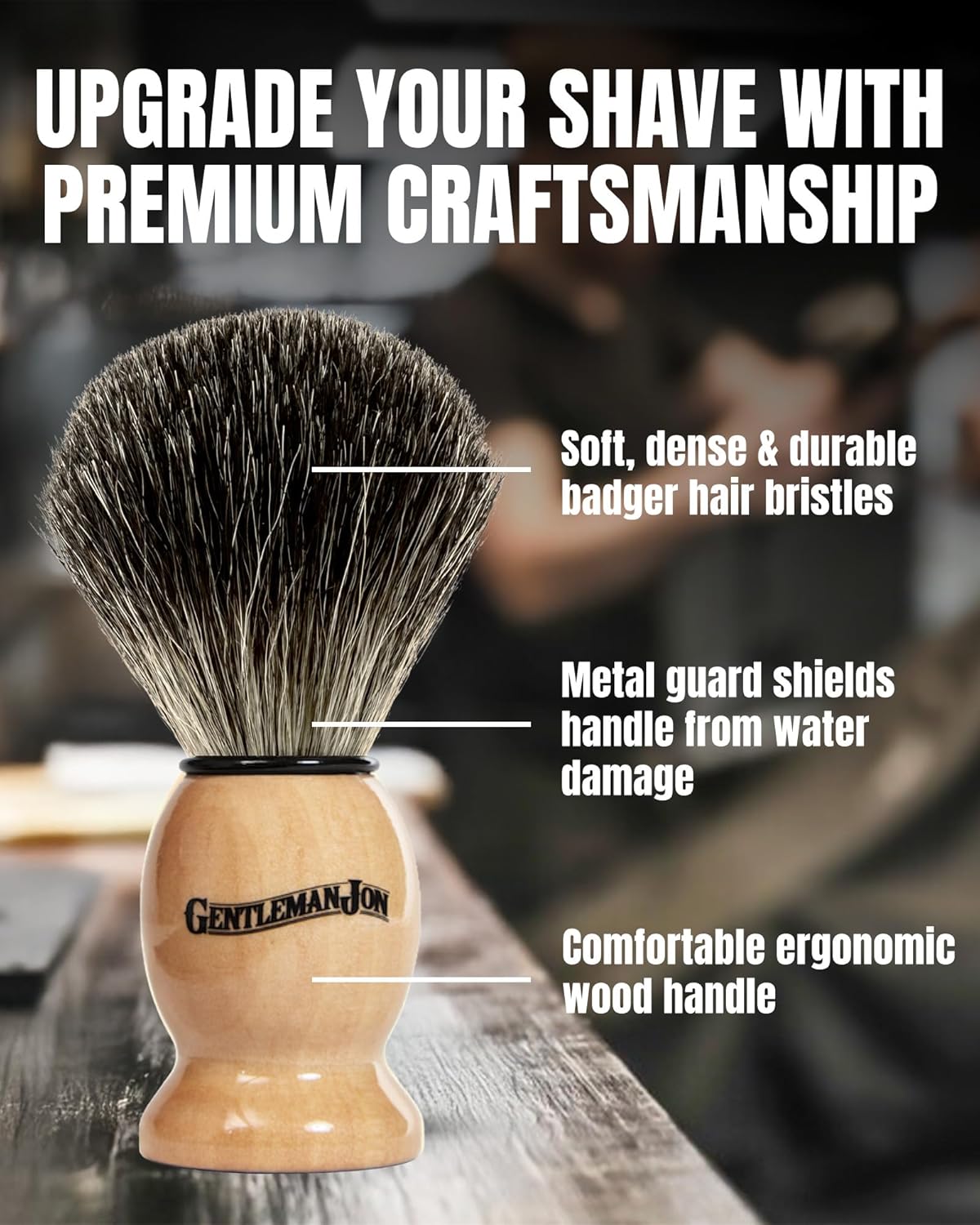 Deluxe Vintage Wet Shave Grooming Set for Men - Safety Razor, Brush, Alum Block, Soap, Bowl, Blades, Stand & Dopp Kit