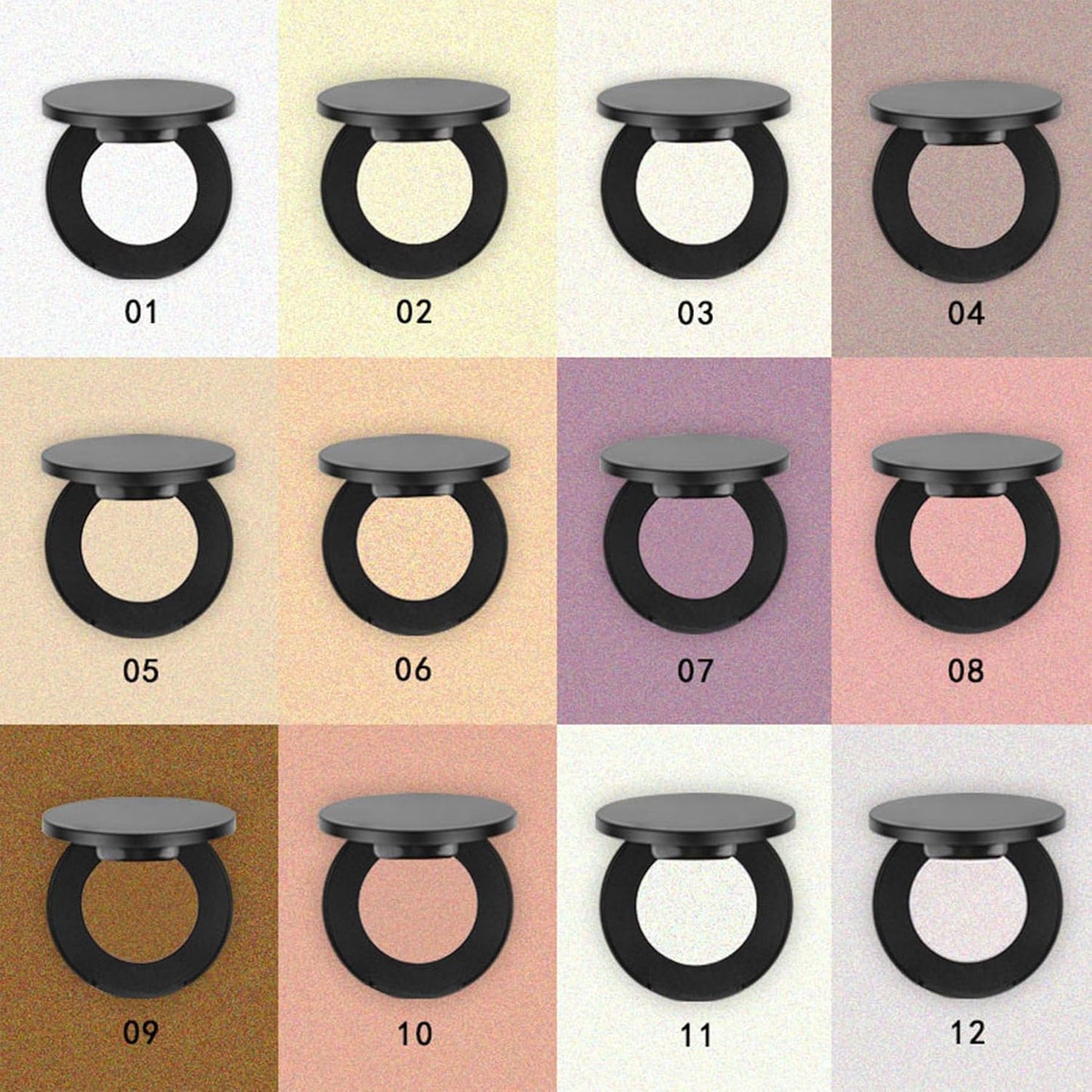 Face Highlighter Powder Palette, Glossy Glitter Illuminator Powder, Shimmer Shades for Face Highlighter Makeup, Highly Pigmented Natural Shiny Highlight Makeup Illuminator Highlighter 1