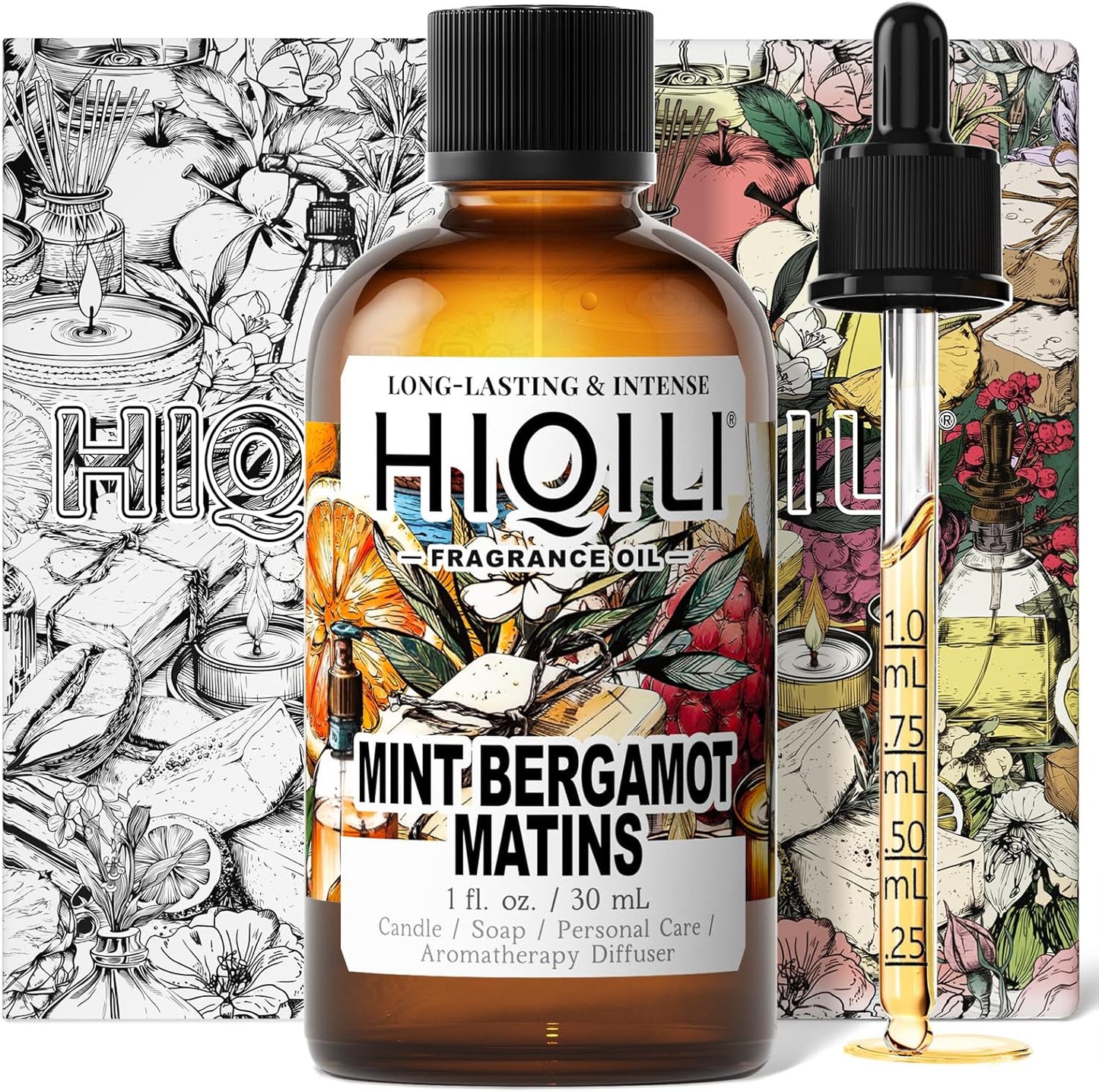 HIQILI Mint Bergamot Matins Fragrance Oil - 1 Fl Oz