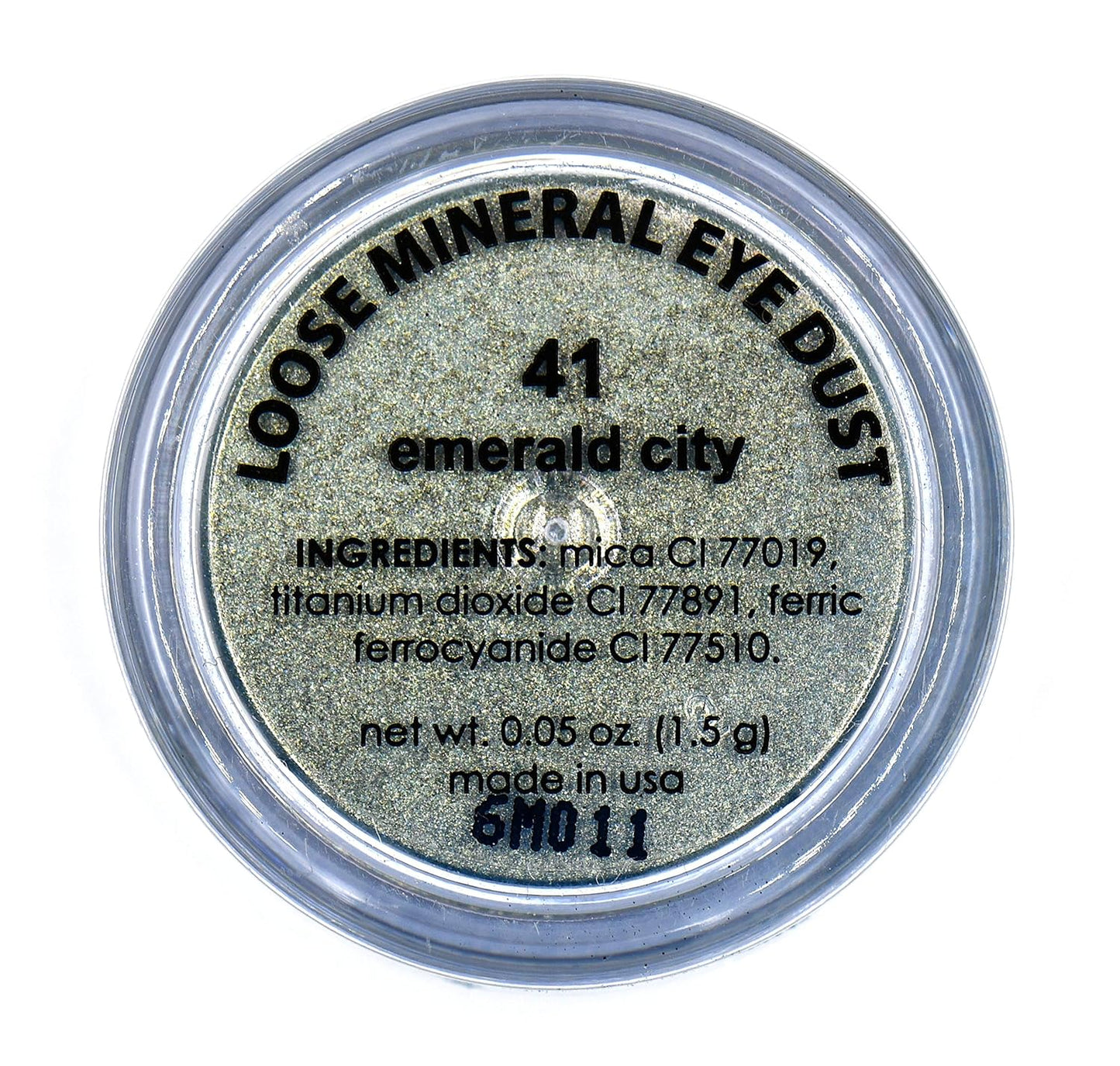 Emerald City Teal Jewel Green & Hints of Golden Sparkle Single Loose Powder Eyeshadow; Vegan, Talc & Paraben Free