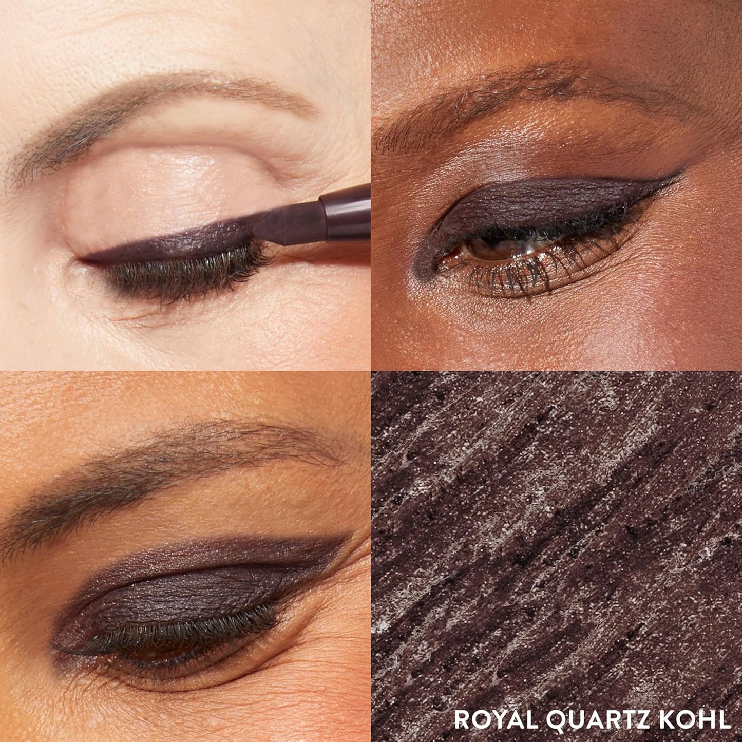LAURA GELLER NEW YORK Kajal Longwear Kohl Eyeliner Pencil - Royal Quartz - Caffeine and Vitamin E - Smooth & Blendable Liner - Built-In Sharpener