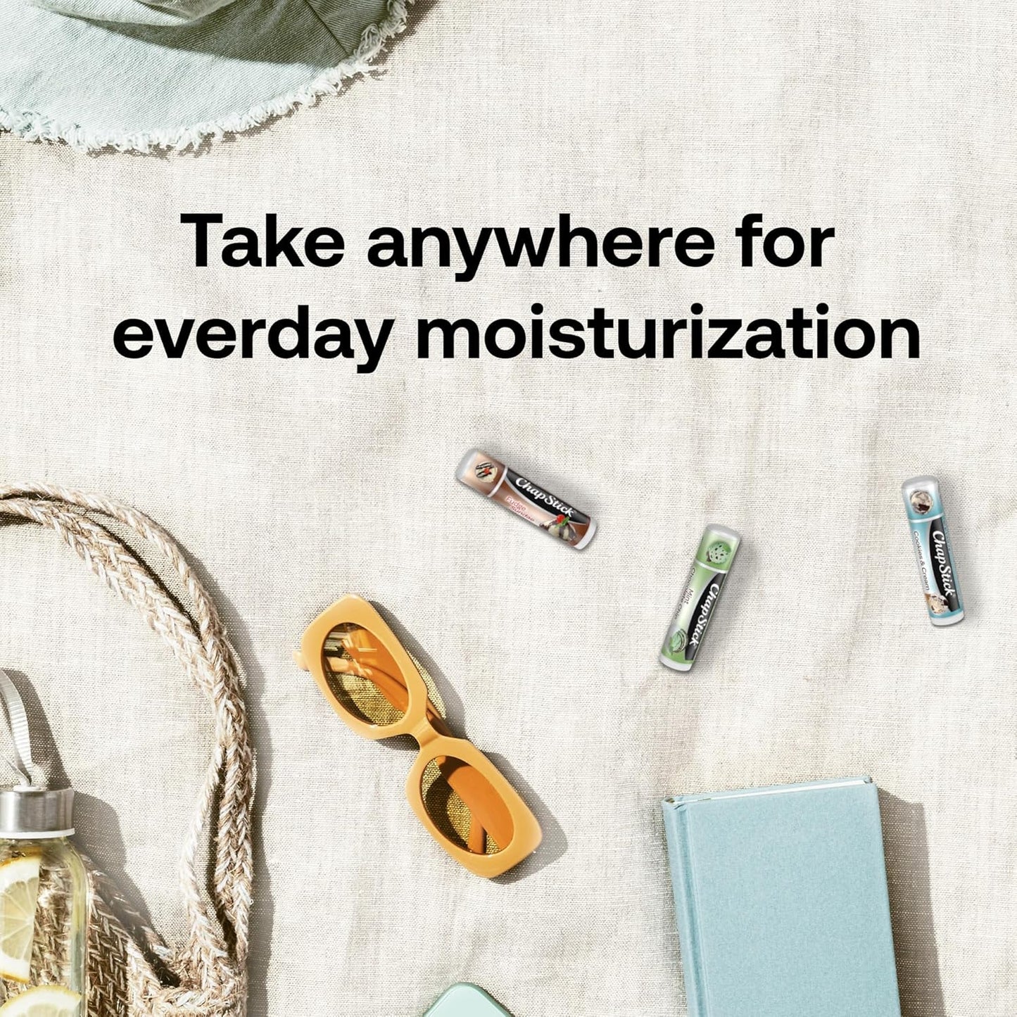 ChapStick Lip Moisturizer, Ice Cream 3-Packs (12 Sets/36 Tubes) - Bulk Lip Balm, Irresistible & Sweet, 0.15 Oz Ea