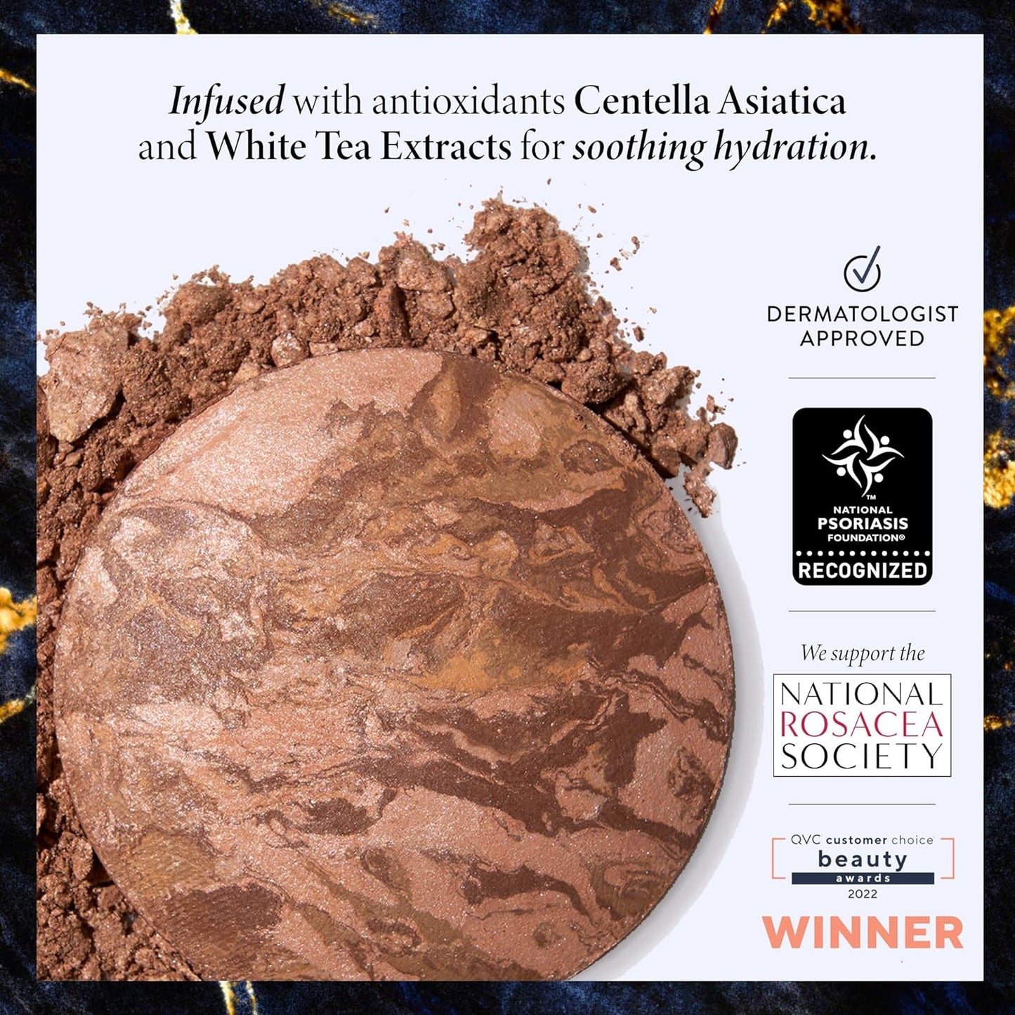 LAURA GELLER NEW YORK Baked Balance-n-Brighten Foundation with Kabuki Brush Makeup Set, Deep