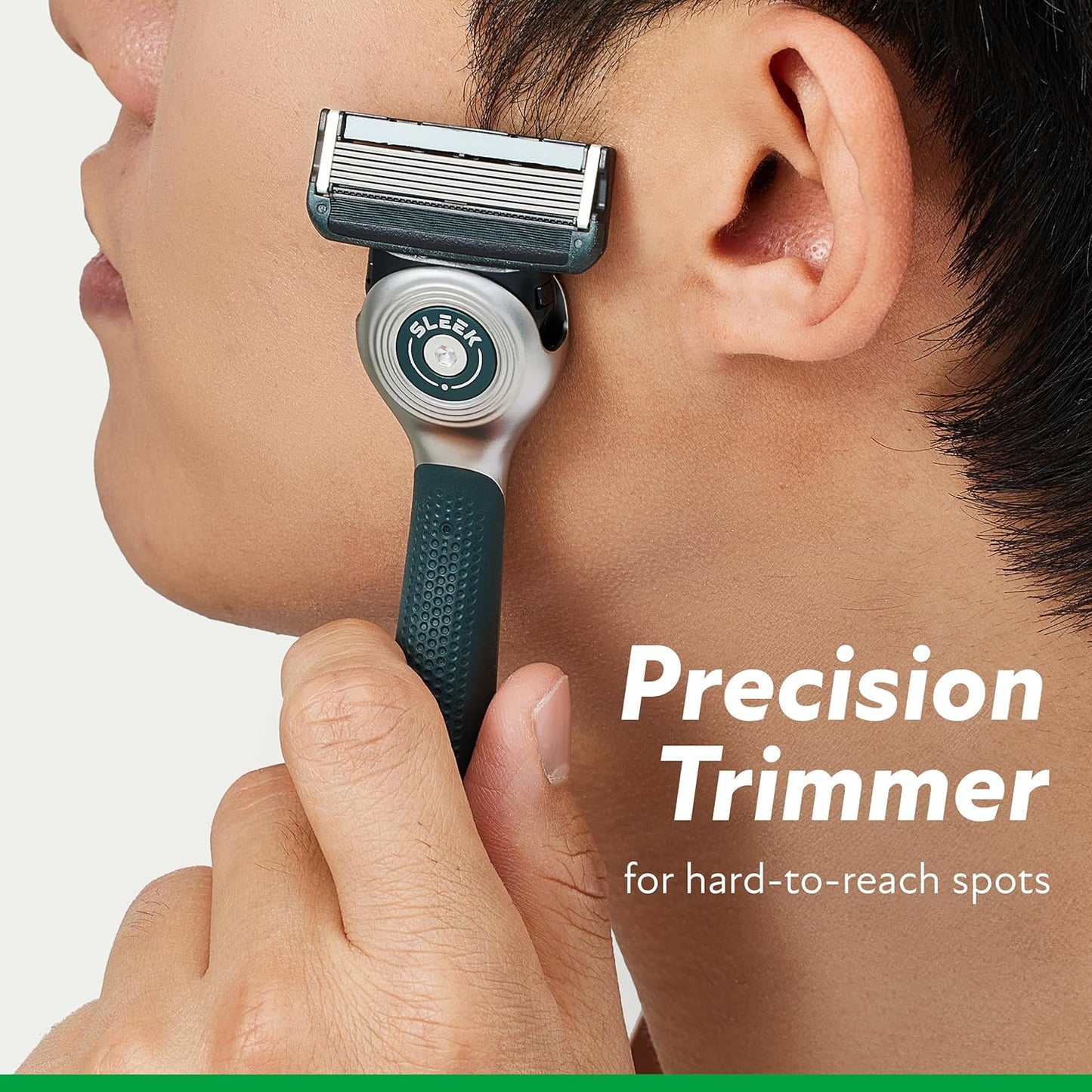 DORCO SLEEK Six Blade Razor System with Multi-Flex Technology Refill Set, Precision Shaving Razor Replacement Cartridge (4 Pack)