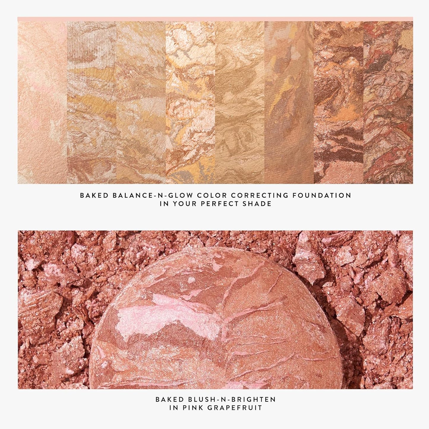 Blush-n-Glow Kit (3 PC): LAURA GELLER NEW YORK Baked Balance-N-Glow Illuminating CC Powder Foundation Sand, Retractable Kabuki Brush, Baked Blush-N-Brighten Pink Grapefruit