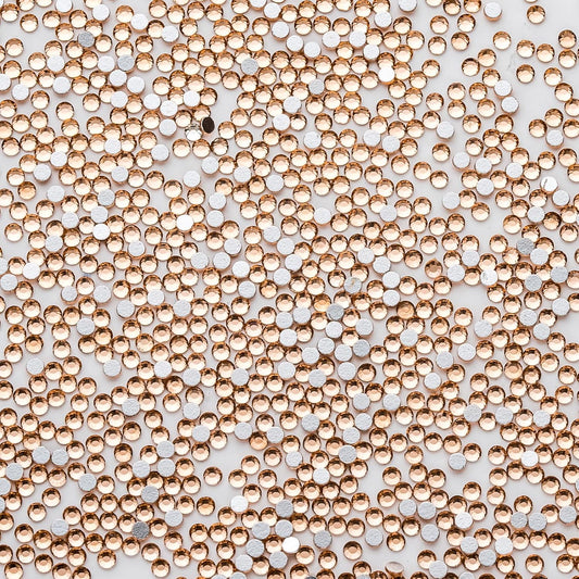 1440Pcs Champagne Crystal Rhinestones,Glass Flatback Rhinestones Gemstones Small for Nail Face Makeup Art Crafts Clothes Decoration -(SS4,1.6mm,Champagne)